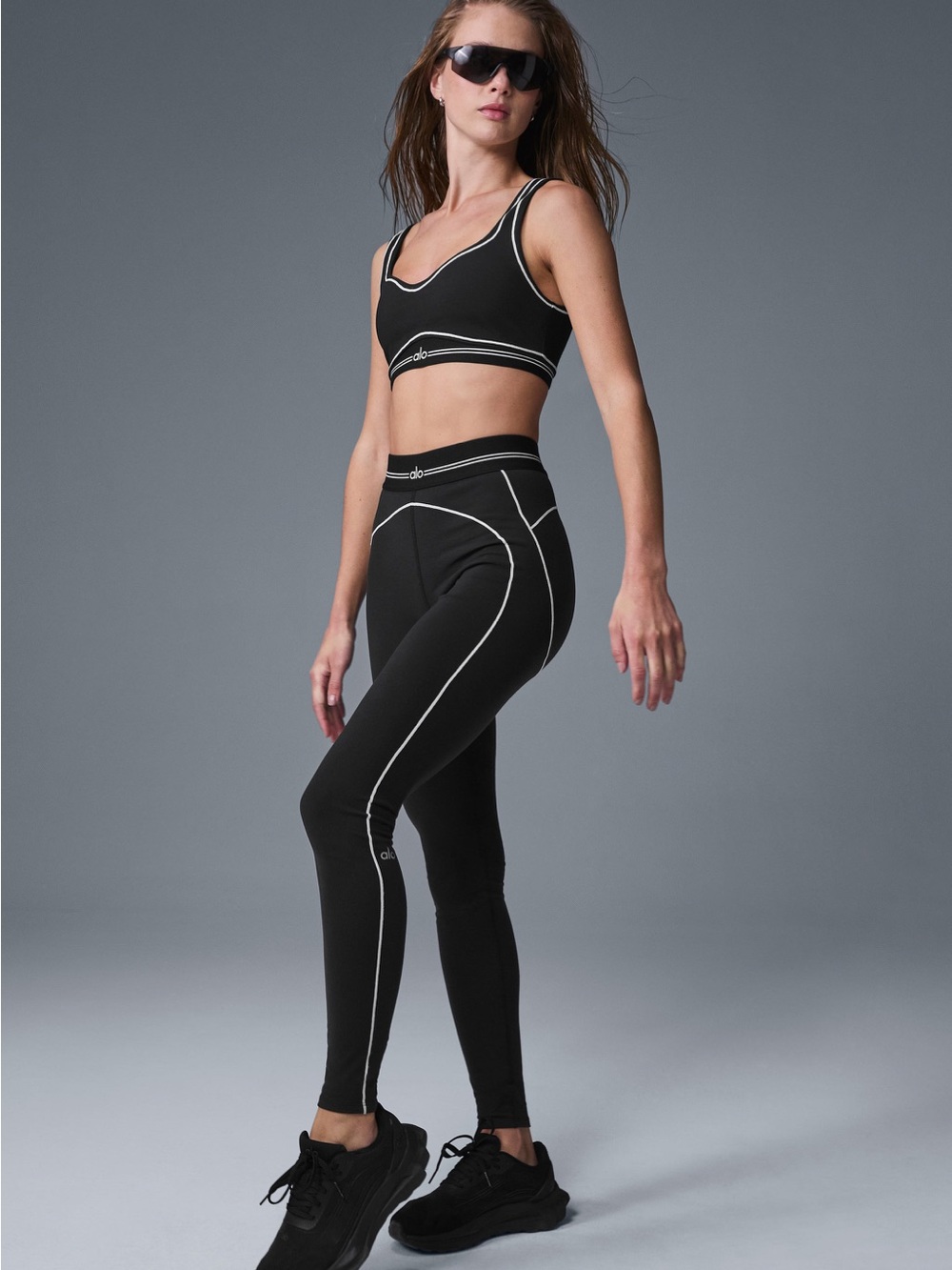 Alo Heartthrob airbrush leggings size L brand new